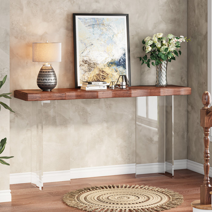 Ebern Designs Surikova 47.24'' Modern Acrylic Console Table & Reviews ...